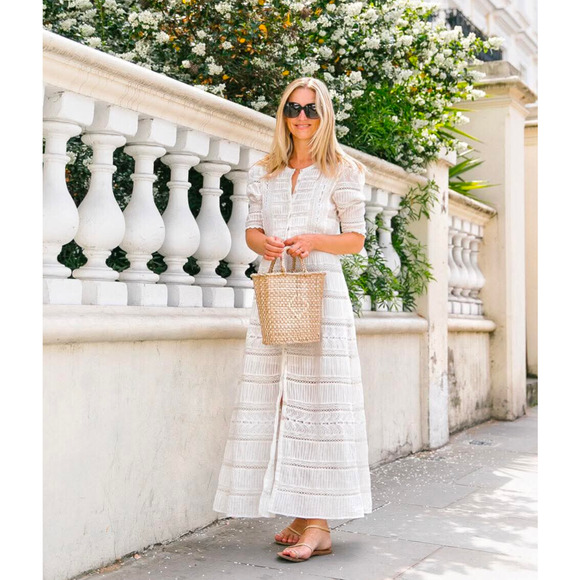 Reformation White Lace Mini Dress - Picture 4 of 8